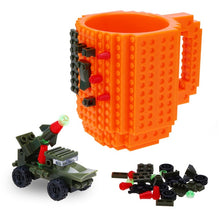 Load image into Gallery viewer, 350ML Mug Cup for Milk Coffee Water Build-On Brick Type Mug Cups Water Holder Building Blocks Design Gift