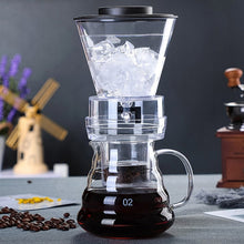Load image into Gallery viewer, 500ml Cold Brew Coffee Maker with Reusable Stainless Steel Filter Thick Glass Percolators cafetera expreso Coffee Iced Drip Pot
