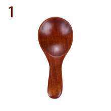 Load image into Gallery viewer, 1/2Pcs Wood Condiment Scoop Flatware Coffee Tea Small Mini Sugar Spoon Salt Wood Spoons Cooking Tools Kitchen Gadgets
