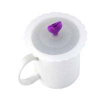 Load image into Gallery viewer, Cute Fruits Adorn Water Drinking Cup Lid FDA Silicone Anti-dust Bowl Cover Cup Seals Glass Mugs Cap Diameter 10cm
