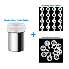 Load image into Gallery viewer, Coffee Mold Printing Assembly Stainless Steel Chocolate Shaker and Icing Sugar Powder Cocoa Flour Coffee Sifter D30
