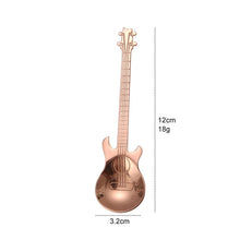 Load image into Gallery viewer, Guitar Shape Colorful Coffee Spoon Set Stainless Steel Dessert Ice Cream Spoon Tea Spoon Coffee Accessories Tableware Tea Set
