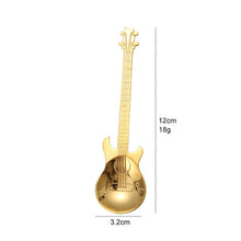 Load image into Gallery viewer, Guitar Shape Colorful Coffee Spoon Set Stainless Steel Dessert Ice Cream Spoon Tea Spoon Coffee Accessories Tableware Tea Set
