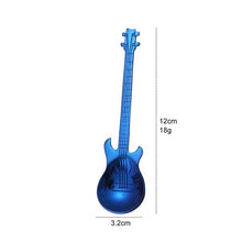Load image into Gallery viewer, Guitar Shape Colorful Coffee Spoon Set Stainless Steel Dessert Ice Cream Spoon Tea Spoon Coffee Accessories Tableware Tea Set
