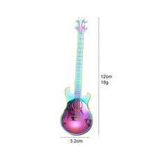 Load image into Gallery viewer, Guitar Shape Colorful Coffee Spoon Set Stainless Steel Dessert Ice Cream Spoon Tea Spoon Coffee Accessories Tableware Tea Set
